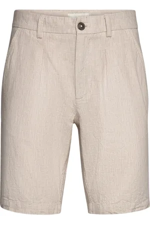 Bruun & Stengade Bs Buris Regular Fit Shorts Bottoms Shorts Casual Beige