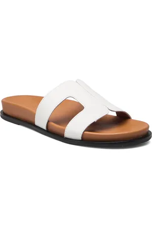 Dune Loupa Flade Sandaler White