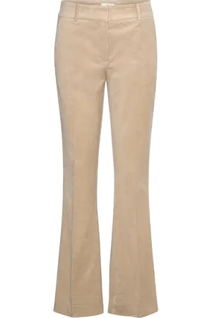 Fiveunits Clarafv Bottoms Trousers Flared Beige