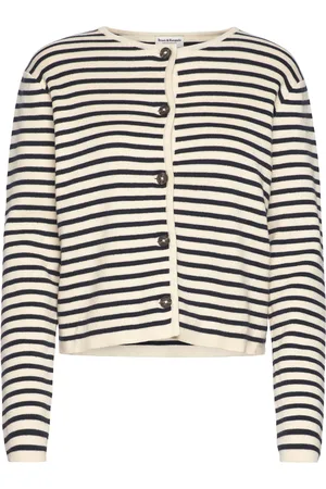 Bruun & Stengade Bs Eugenia Regular Fit Knitwear Tops Knitwear Cardigans Navy