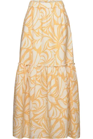 Lindex Skirt Andrea Lang Nederdel Yellow