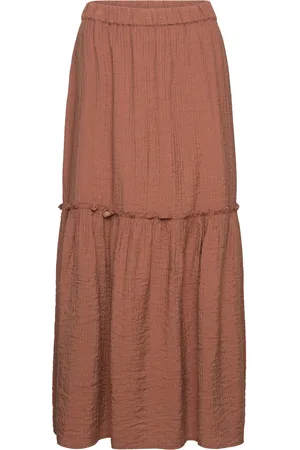 Lindex Skirt Andrea Lang Nederdel Brown
