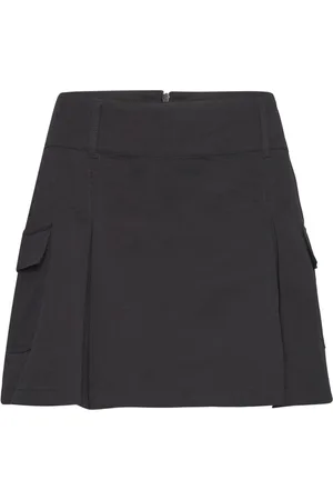 Lindex Skirt Petra Kort Nederdel Black