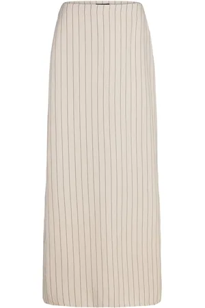Lindex Skirt Hilda Lang Nederdel Beige