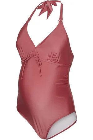Mama;licious Mlmolly Halter Padded Swimsuit 2F Badedragt Badetøj Pink