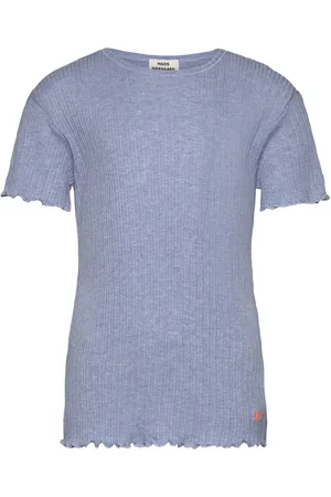 Mads Norgaard Pointella Trixina Tee Tops T-Kortærmet Skjorte Blue