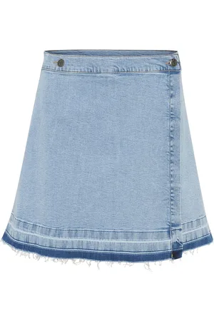 Culture Cuami Short Skirt Kort Nederdel Blue