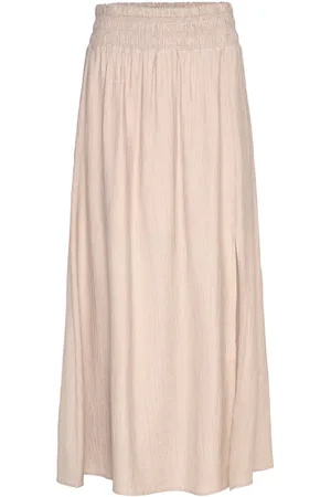 Dante 6 D6Arja Long Skirt Lang Nederdel Beige