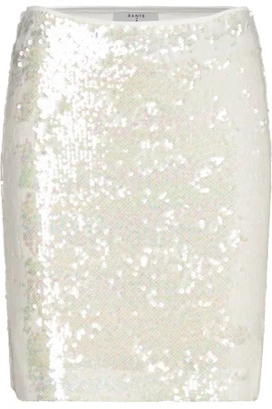 Dante 6 D6Peio Sequins Skirt Kort Nederdel White