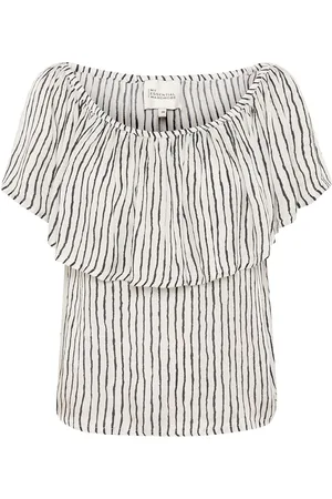 My Essential Wardrobe Melissamw Florence Blouse Tops Blouses Short-sleeved White