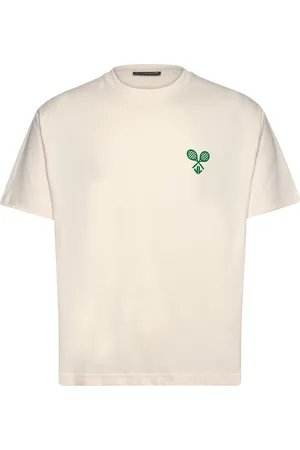 J Lindeberg Tjorn Boxy Printed T-Shirt Designers T-Kortærmet Skjorte Cream
