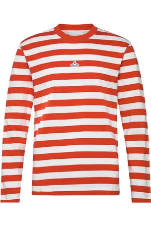 Holzweiler M. Hanger Striped Longsleeve Designers T-Langærmet Skjorte Red