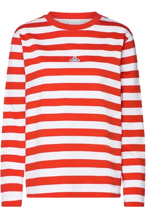Holzweiler W. Hanger Striped Longsleeve Tops T-shirts & Tops Long-sleeved Red
