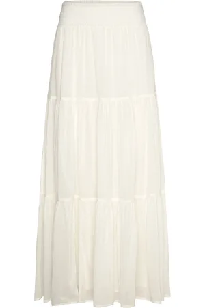 Lollys Laundry Diamondll Maxi Skirt Lang Nederdel Cream