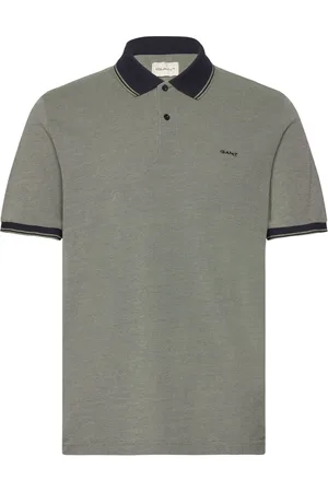 GANT 4-Col Oxford Ss Pique Tops Polos Short-sleeved Green