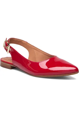 Billi Bi Ballerina Shoes Heels Pumps Sling Backs Red
