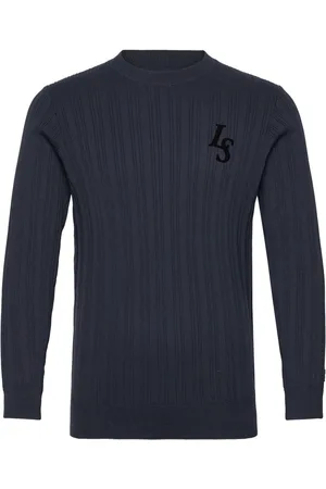 Lyle & Scott Club Emblem Crew Neck Jumper Tops Knitwear Round Necks Navy
