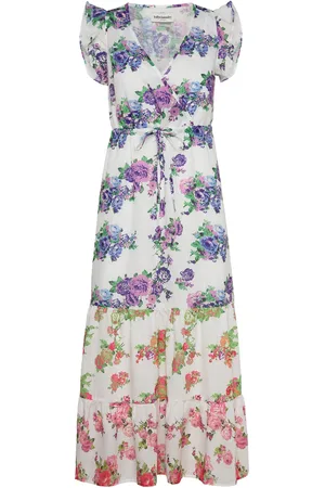 Lollys Laundry Samoll Midi Dress Sl Maxikjole Festkjole Multi/patterned
