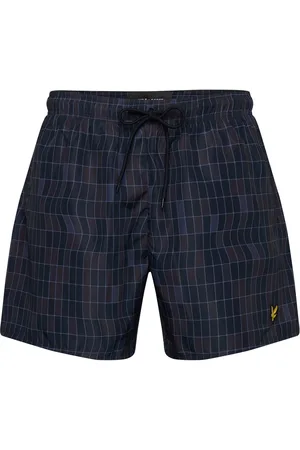 Lyle & Scott Pool Print Swimshort Badeshorts Navy
