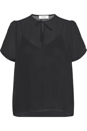 Rosemunde Blouse Tops Blouses Short-sleeved Black