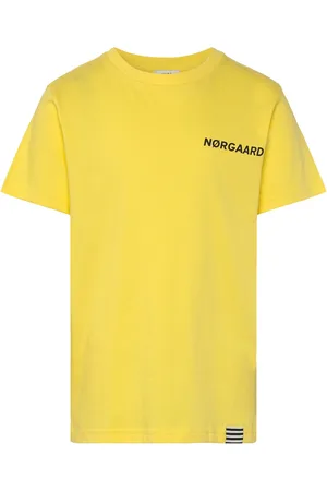 Mads Norgaard Printed Tee Thorlino Tee Tops T-Kortærmet Skjorte Yellow