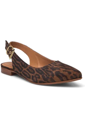 Billi Bi Ballerina Shoes Heels Pumps Sling Backs Brown