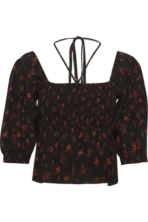 Gestuz Sanviegz P Blouse Tops Blouses Short-sleeved Black
