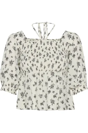 Gestuz Sanviegz P Blouse Tops Blouses Short-sleeved Cream