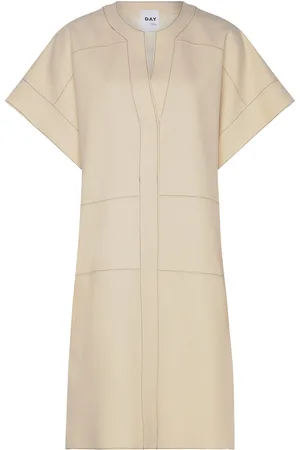 DAY Birger et Mikkelsen Garson - Bonded Viscose Blend Tops Tunics Cream