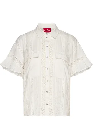 Crās Barberacras Shirt Tops Shirts Short-sleeved White