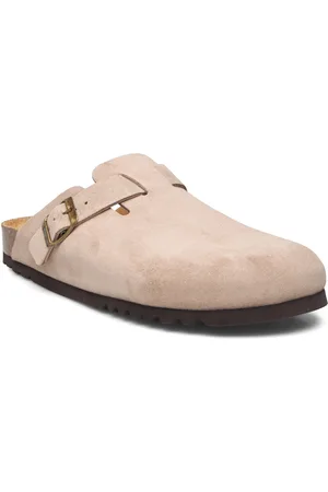 Scholl Sl Olivier Suede Dark Beige Shoes Mules & Clogs Beige