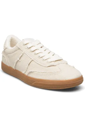 MANGO Trainers With Frayed Details Low-top Sneakers Beige