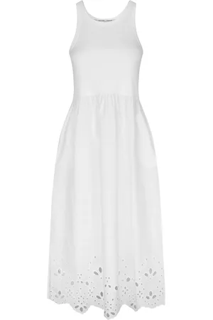 Second Female Gellia Dress Maxikjole Festkjole White
