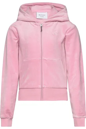 Juicy Couture Tonal Zip Through Hoodie Tops Sweatshirts & Hoodies Hoodies Pink