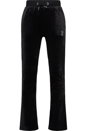 Juicy Couture Diamante Bootcut Jogger Bottoms Sweatpants Black