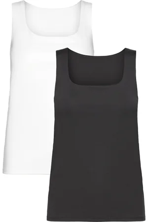 VERO MODA Vmmmillion Sl Square Top 2-Way Jrs 2Pack Tops T-shirts Sleeveless Multi/patterned