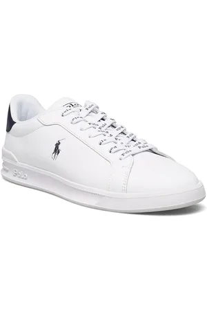 Ralph Lauren Heritage Court Ii Leather Sneaker Designers Sneakers Low-top Sneakers White