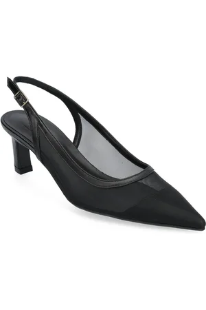 Billi Bi Pumps Shoes Sling Backs Heeled Slingbacks Black