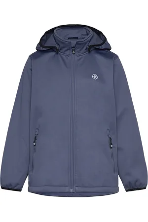 Color Kids Softshell W. Fleece Outerwear Softshells Softshell Jackets Blue
