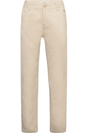 Lindex Trousers Staffan Chinos Twill Bottoms Chinos Beige