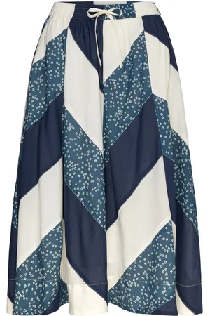 Lollys Laundry Bristolll Skirt Knælang Nederdel Blue