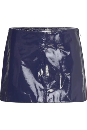2nd Day 2Nd Danni - Soft Patent Leather Skirts Short Skirts Blue