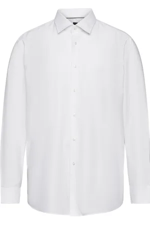 HUGO BOSS H-Hank-Kent-C1-214 Tops Shirts Business White