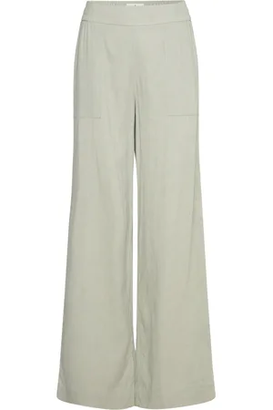 Fiveunits Lineafv Work Bottoms Trousers Wide Leg Green