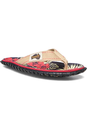 Gumbies Islander Sport Summer Shoes Sandals Flip Flops Beige