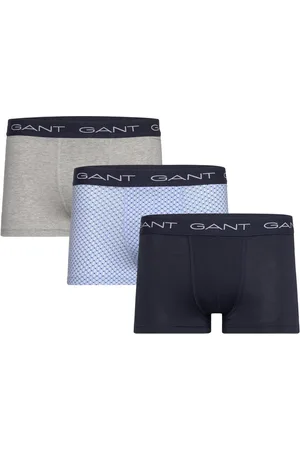 GANT Microprint Trunk 3-Pack Boxershorts Blue