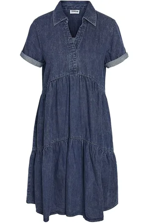 Noisy May Nmrikka Short Collar Dress Wg004Mb Kort Kjole Blue