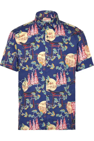 Superdry Hawaiian Shirt Tops Shirts Short-sleeved Multi/patterned