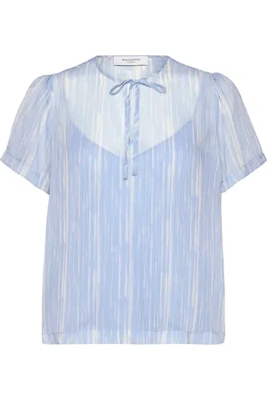 Rosemunde Blouse Tops Blouses Short-sleeved Blue