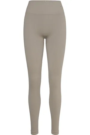 Drop Of Mindfulness Cleo Tights Sport Women Sports Clothes Sport Tights Sport Training Tights Beige